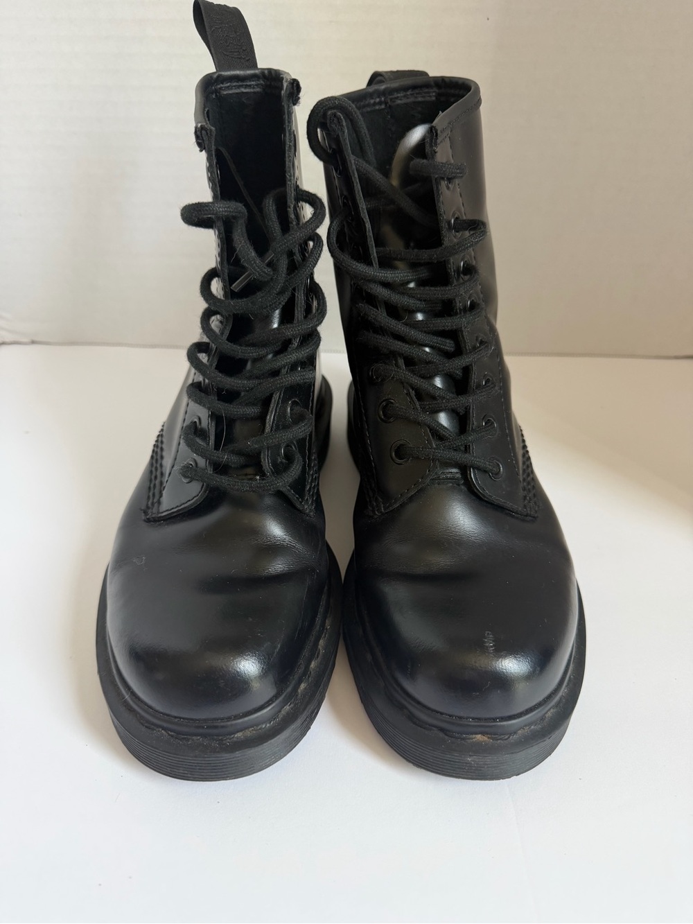 Dr. Martens Black Lace-Up Combat Boots
